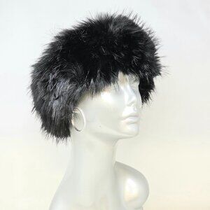 💖NEW! Elegant Black Faux Fur Headband